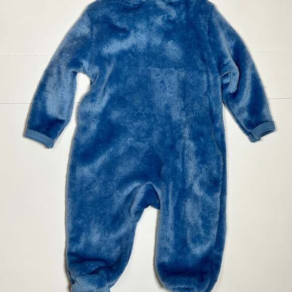 Disney Baby Blue Mickey Mouse Footed Pajamas Sz 0-3M - Picture 3 of 3